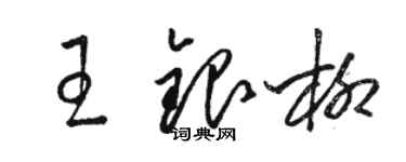 駱恆光王銀柳草書個性簽名怎么寫