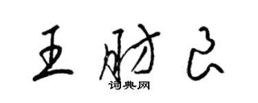 梁錦英王肪良草書個性簽名怎么寫