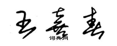 朱錫榮王喜春草書個性簽名怎么寫