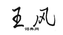 駱恆光王風行書個性簽名怎么寫