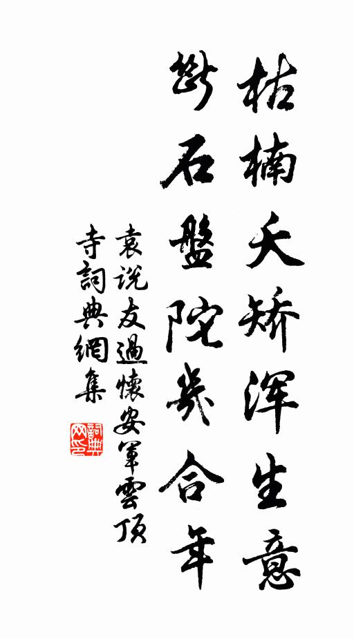 頭冠兩片月，肩披一條雲 詩詞名句