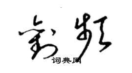 梁錦英劉頻草書個性簽名怎么寫