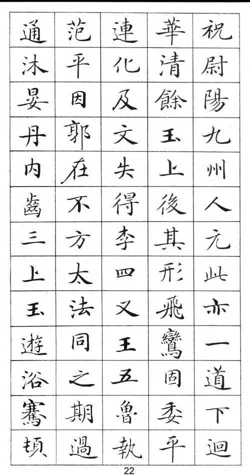 《靈飛經》標準字帖毛筆、鋼筆臨帖均適用