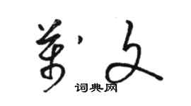 駱恆光萬文草書個性簽名怎么寫