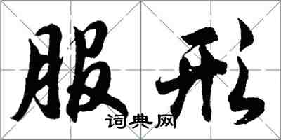 胡問遂服形行書怎么寫