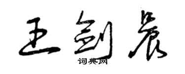 曾慶福王劍晨草書個性簽名怎么寫