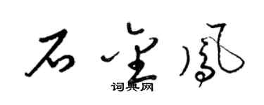 梁錦英石金鳳草書個性簽名怎么寫