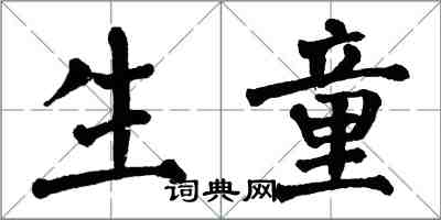 翁闓運生童楷書怎么寫