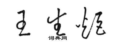 駱恆光王生炬草書個性簽名怎么寫