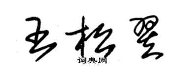 朱錫榮王松翌草書個性簽名怎么寫