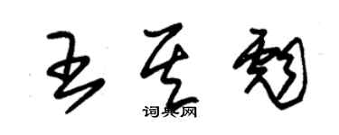 朱錫榮王其彪草書個性簽名怎么寫