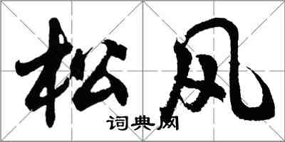 胡問遂松風行書怎么寫