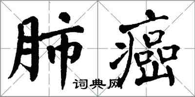 翁闓運肺癌楷書怎么寫