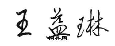 駱恆光王益琳行書個性簽名怎么寫