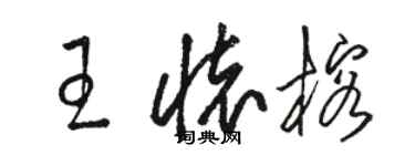 駱恆光王懷榕草書個性簽名怎么寫