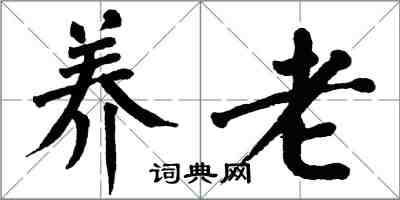 翁闓運養老楷書怎么寫