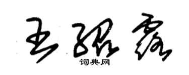 朱錫榮王紹露草書個性簽名怎么寫