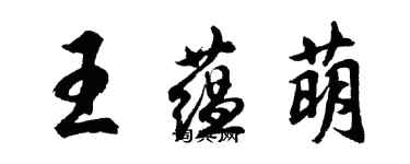 胡問遂王蘊萌行書個性簽名怎么寫