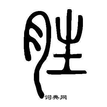 說文解字寫的勝