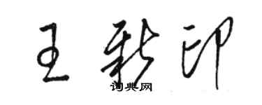 駱恆光王新印草書個性簽名怎么寫