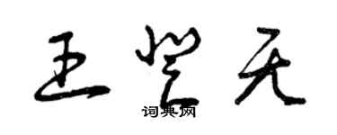 曾慶福王登無草書個性簽名怎么寫