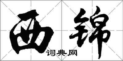 胡問遂西錦行書怎么寫