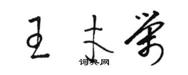 駱恆光王才榮草書個性簽名怎么寫