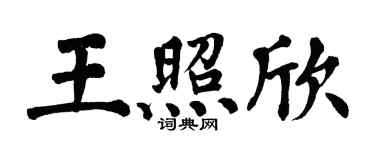 翁闓運王照欣楷書個性簽名怎么寫