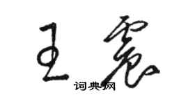 駱恆光王震草書個性簽名怎么寫