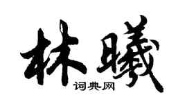 胡問遂林曦行書個性簽名怎么寫