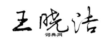 曾慶福王曉潔行書個性簽名怎么寫