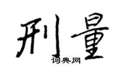 王正良刑量行書個性簽名怎么寫