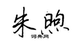 王正良朱煦行書個性簽名怎么寫