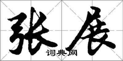 胡問遂張展行書怎么寫