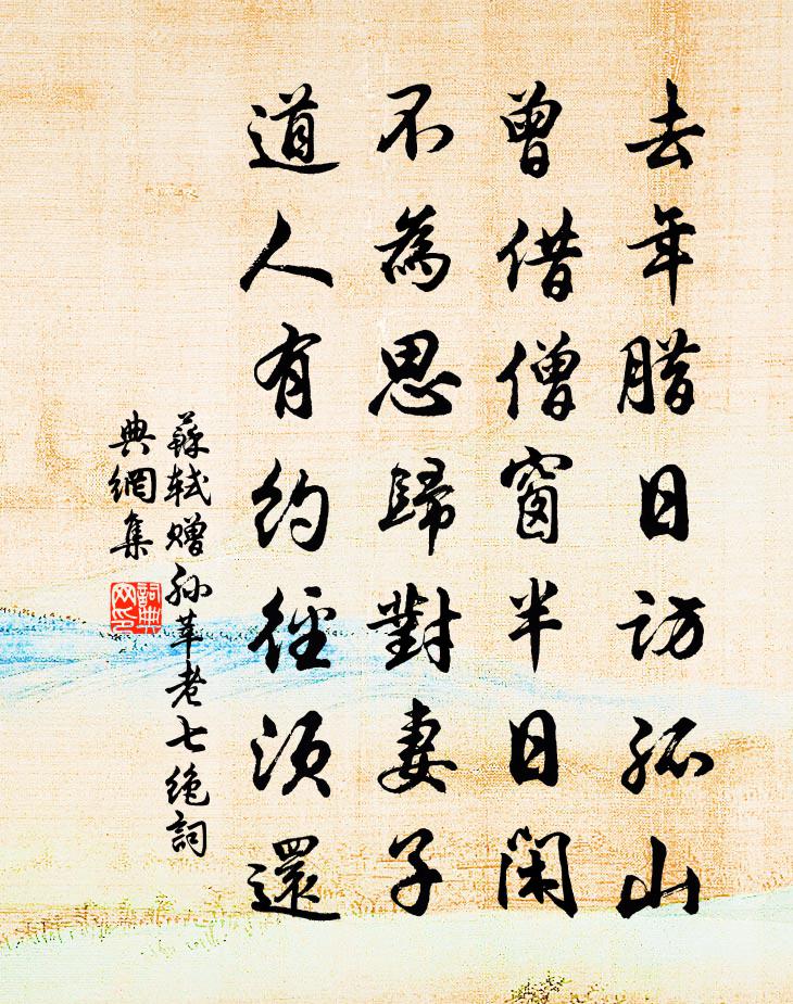 蘇軾贈孫莘老七絕書法作品欣賞