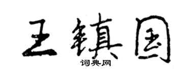 曾慶福王鎮國行書個性簽名怎么寫