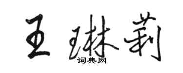 駱恆光王琳莉行書個性簽名怎么寫