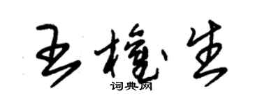 朱錫榮王權生草書個性簽名怎么寫