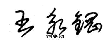 朱錫榮王永鋼草書個性簽名怎么寫