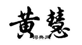 胡問遂黃慧行書個性簽名怎么寫