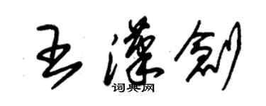 朱錫榮王漢創草書個性簽名怎么寫