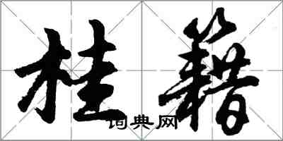 胡問遂桂籍行書怎么寫