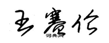 朱錫榮王賽倫草書個性簽名怎么寫