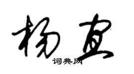 朱錫榮楊宜草書個性簽名怎么寫