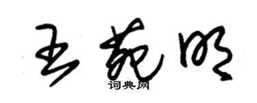 朱錫榮王苑明草書個性簽名怎么寫