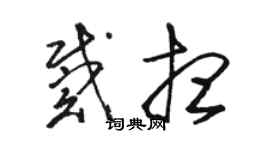 駱恆光戴想草書個性簽名怎么寫