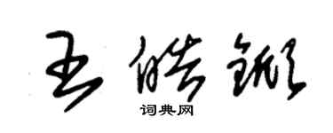 朱錫榮王皓杴草書個性簽名怎么寫