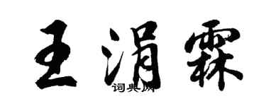 胡問遂王涓霖行書個性簽名怎么寫