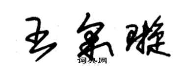 朱錫榮王采璇草書個性簽名怎么寫