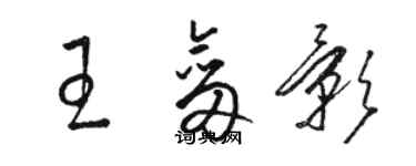 駱恆光王劍影草書個性簽名怎么寫